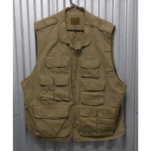REDHEAD XL Hunting Fishing Vest TV798 100% Cotton Olive Brown Men's XXL